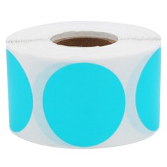 Circle Dot Stickers | 1.5″ inches Round – 500 Pack | Pick One Color
