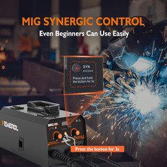 MIG Welder,2 in 1 Flux Core/Stick Welder,130Amp 110V Gasless MIG