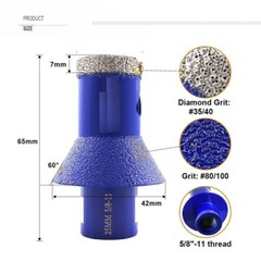 All In One Stone Cutting Grinding Polishing Kit 1-3/8″ Diamond Tools Grinder