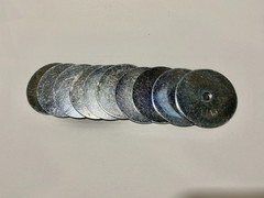 5/16″ Fender (Penny) Washers, Zinc Plated Steel 2″ lot of 10