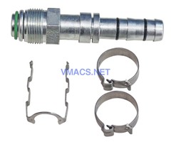Automotive AC Hose Fitting EZ Clip #6 Male STR 70R8306