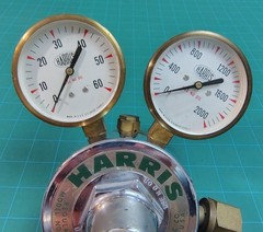 Harris Model 9200-50-320 Two-Stage CO2 Regulator 50 PSI w/ Commercial Key Lock