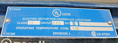 MARATHON ELECTRIC EXPLOSION PROOF MOTOR C322A HP 2 RPM 1740 PH 3 VOLTS 208/460