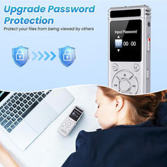 136GB Digital Voice Recorder with Playback,9000 Hours Audio Recording Device,Voi