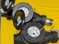 Stenner Carlon JLP1500-1PPG 1.5″ Water Meter Lot of 2, New w/ Pulse Sensors