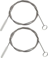 2 Pack 60 Inch Long Flexible Tube Cleaning Brush, Silver, Gray, White