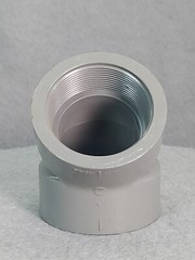 Spears® 819-020 Standard 45° Elbow 2″ FNPT SCH 80 CPVC F437 Female Threaded