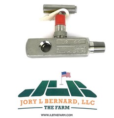 KF INDUSTRIES, N22-125, NEEDLE VALVE, 10000 PSIG, 1/2″MNPT x 1/2″FNPT, SST NEW