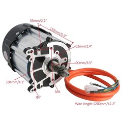 72V 1500W Brushless DC Motor Controller Electric Go Kart Vehicle Conversion Kit