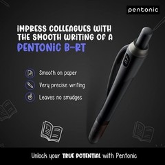 Pentonic School Office Pens Blue Ink 0.7mm 12 Count (1box) with a keychain