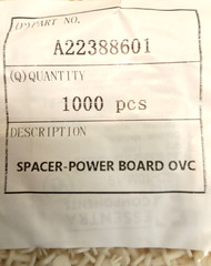 Essentra A22388601 PCB Spacer/Standoff Power Board OVC Push-In Wide Base 1000pk