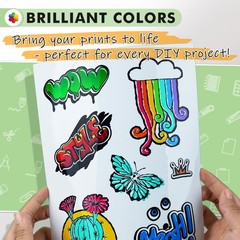 Koala 95% Clear Sticker Paper for Inkjet Printer – Waterproof Transparent