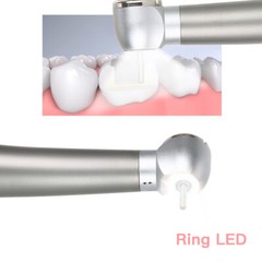 Dental 4 Holes LED High Speed ceramic Handpiece E-generator Shadowless Ring