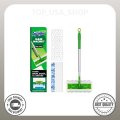Swiffer Hair Magnet Deluxe Starter Kit, 1 pole, 6 Dry & 2 Wet Cloths