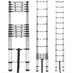 ALL-CARB 10.5/12.5/14.5FT Step Ladder Aluminum Telescoping Extension Ladders
