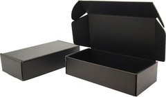 Space-Saving Black Shipping Boxes – Pack of 25, 7x5x2 Inches for Crafts & Gifts