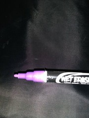 NEW Hubert Fine Point Wet Erase Purple Marker 3 Pk