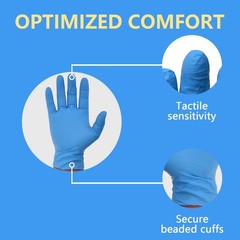 1000Pcs 4.5 Mil BLUE Nitrile Exam Gloves S/M/L/XL Latex-Free Medical Grade