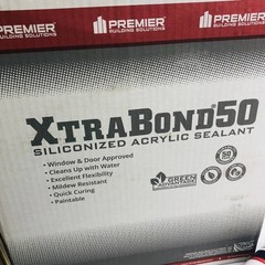 Premier XtraBond 50 Siliconized Acrylic Sealant White Paintable 10.1oz 24/case