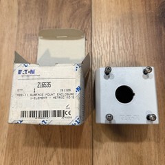 Eaton M22-I1 Pushbutton Enclosure 2.83 Surface Mount 1 Hole Element