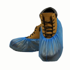 Shield Safety 16″ Blue Bottom Shoe Cover Cast Polyethylene 4000 Pieces