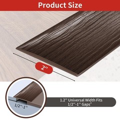 Vinyl Floor Transition Strip Self Adhesive 2 Inch Wide, Non-Slip Waterproof F…
