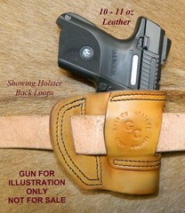Gary C’s Avenger OWB Left Hand HOLSTER – for the Ruger SR9C/SR40C Leather