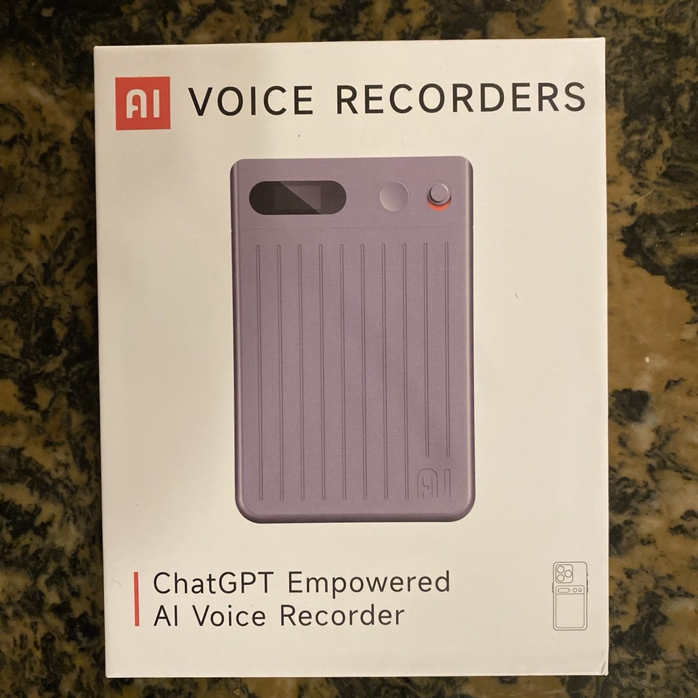 AI Voice Recorder 64GB Gray, BRAND NEW