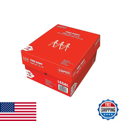 Staples 8.5-Inch X 14-Inch Copy Paper 20 Lbs. 92 Brightness 500/Ream 10