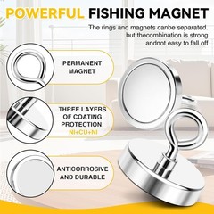 Super Strong 2.36” Neodymium Magnet 500 lbs – Ultimate Magnetic Fishing Tool