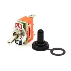 5X Toggle SWITCH ON/OFF Heavy Duty 15A 250V SPDT 2 Terminal Car Boat Waterproof