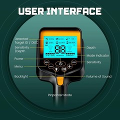 Metal Detector for Adults Waterproof – 2000Mah Chargeable Professional Cordless
