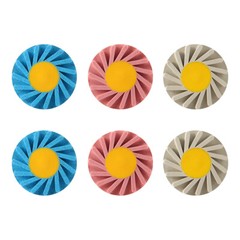 Dental Porcelain Zirconia Grinding Polishing Wheel Kit RA 2.35mm Rubber Diamond