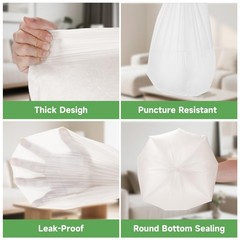 Small Trash Bags Compostable 2 Gallon – Unscented Biodegradable Garbage Bag R…