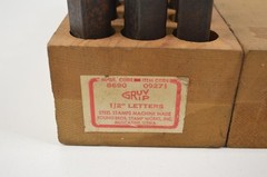 Young Bros Gruv-Grip Steel Stamp Letter Set 1/2″ inch 8690 09271 – MISSING TWO