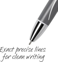 BIC Glide Exact Retractable Ball Point Pen, Fine Point Pens (0.7 Mm), Black, For