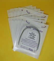 10Pcs/Pack Dental Super Elastic NITI Arch Wires Orthodontic Round Natural Form