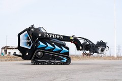 TYPHON STOMP X1300 & STOMP 509 Swing Stump Grinder Mini Skid Steer Attachment