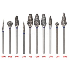 10Pc Tungsten Carbide Steel Dental Polishing Bur 2.35mm For Micromotor Handpiece