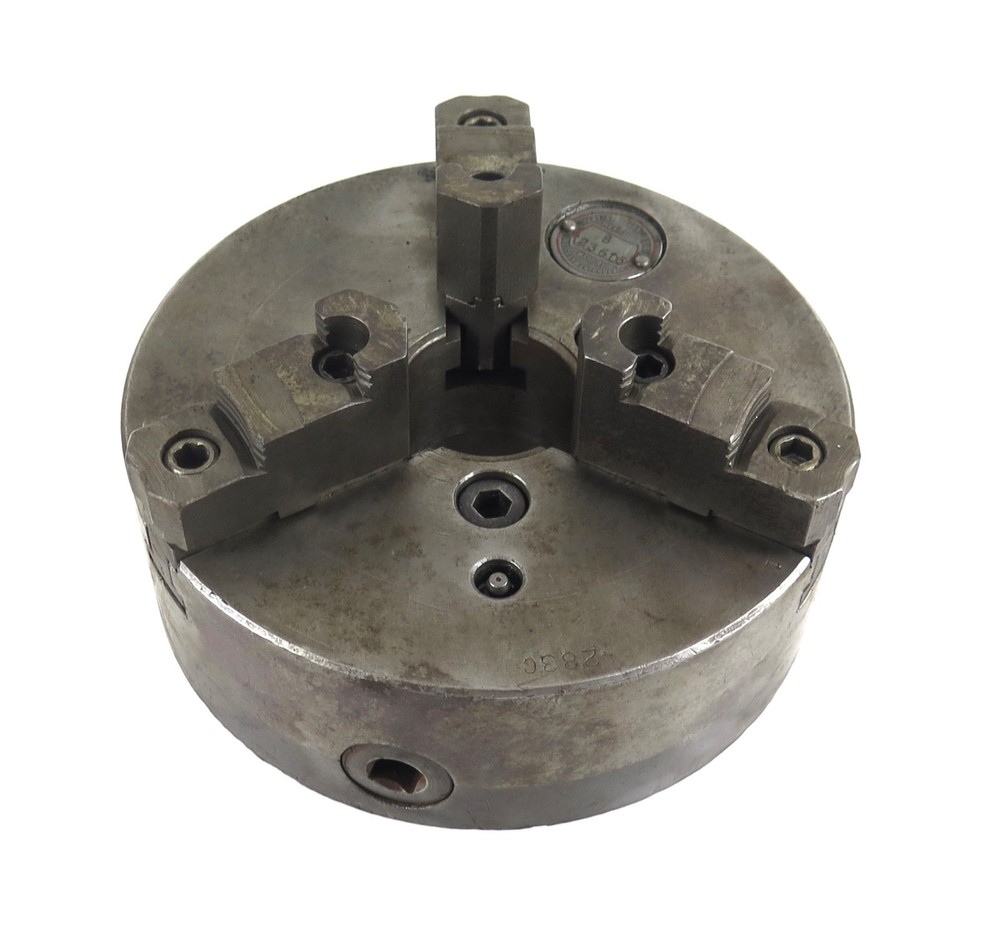 Cushman 10-236D6 10″ Self Centering 3 Jaw Scroll Lathe Chuck D1-6 Mount