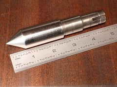 (1) Bardons & Oliver N307 Live Center Straight Shank W/ SKF 7203 7204 Bearings