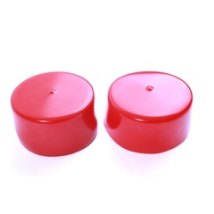 PVC Vinyl Rubber Round End Cap Thread Cover Rod Bar Screws Plastic Tube Protect