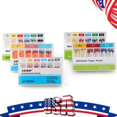 AZDENT Dental Endodontic Gutta Percha Points/Absorbent Paper Points USA