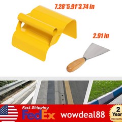 Cement Model Making Tool w/Handle&Putty Knife Landscape Curb Trowel Curbing USA