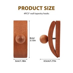 4PCS Quilt Hanger for Wall Display, Blankets, Rugs, Rug Hangers and Tapestrie…