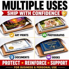 8.5×11 Corrugated Cardboard Pads Inserts 32 ECT Shipping Filler Sheets