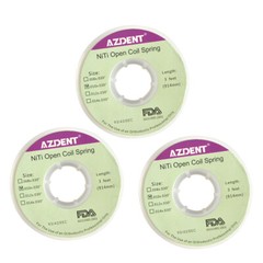 AZDENT Orthodoncia Dental NITI Resorte en espiral abierto 010 * 030 ″ 914mm