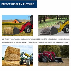 4000lb/1500lb Pallet Forks 60″/43″ Tractor Bucket Clamp on Skid Steer Loader