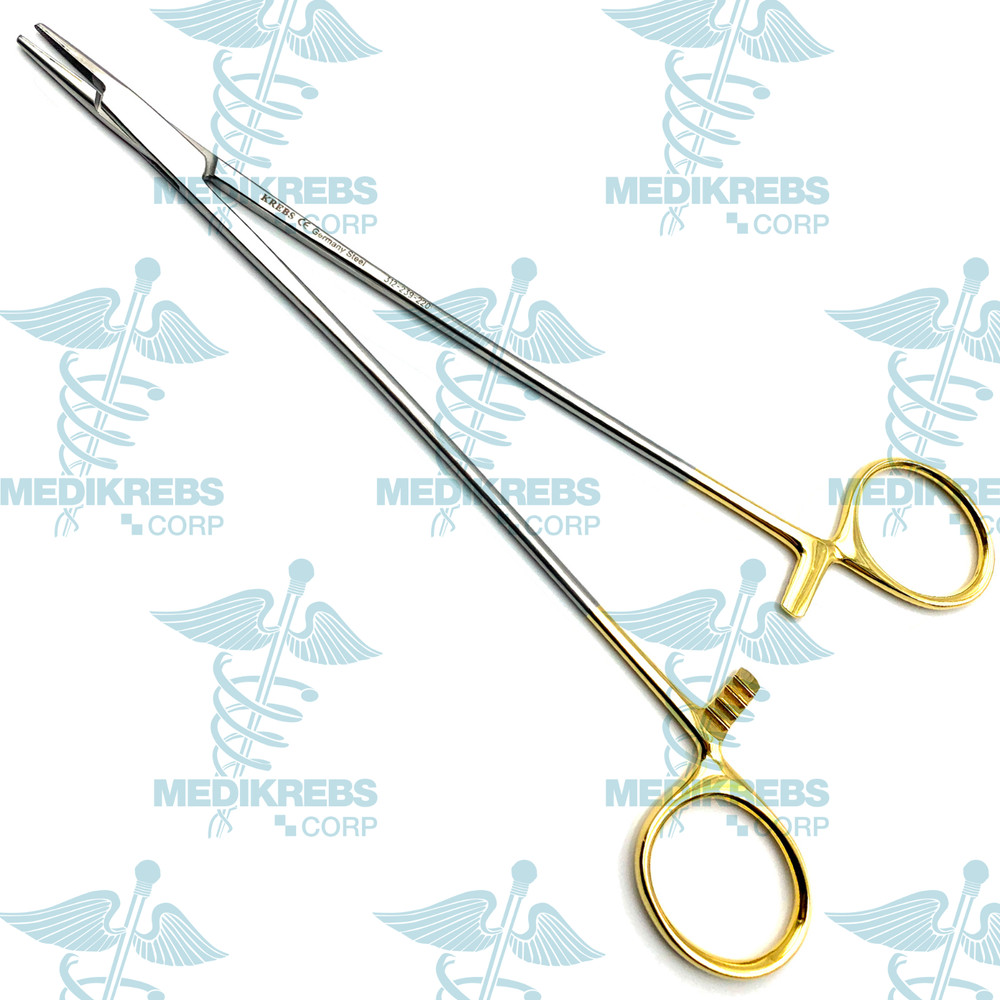 DeBakey Needle Holder w/ Tungsten Carbide 21 cm OR Grade German Steel Instrument
