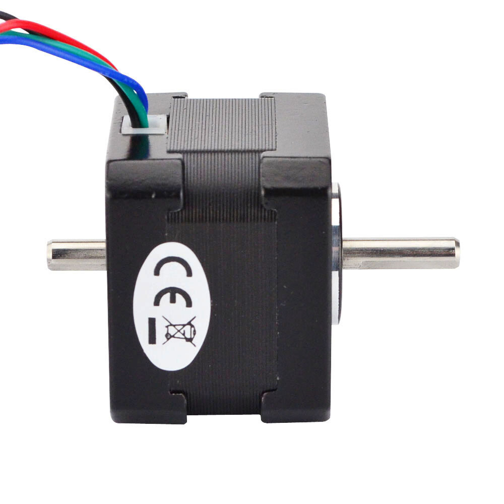 STEPPERONLINE Nema 17 Stepper Motor Dual Shaft 37oz.in 0.4A 34mm DIY 3D Printer